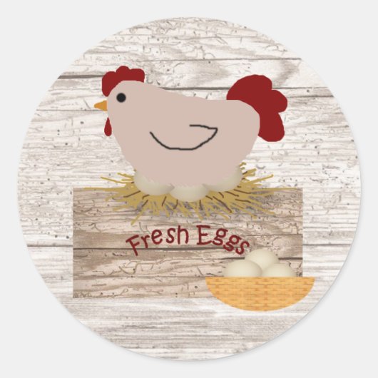 Fresh Eggs Sticker (Devant)