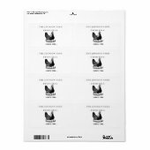 Fresh Eggs Your Name Chicken Hens Egg Etiket (Full Sheet)