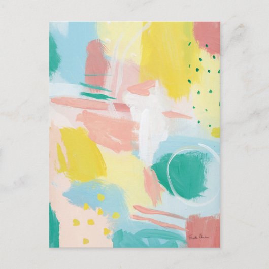 Fresh Face Abstract - Spring Colors Briefkaart (Voorkant)