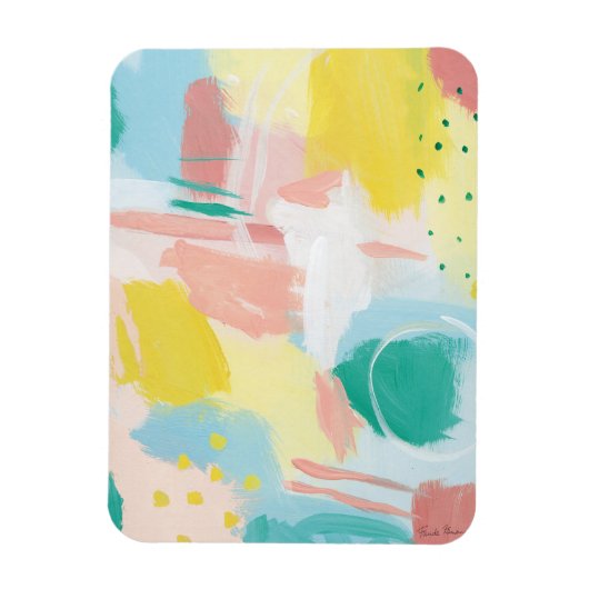 Fresh Face Abstract - Spring Colors Magneet (Verticaal)