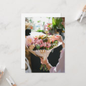 Fresh Flowers Wenskaart Kaart (Voorkant / Achterkant in situ)