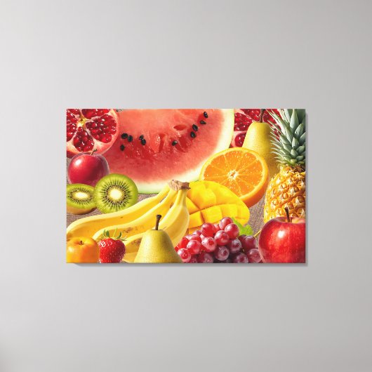 Fresh Fruits Canvas Wall Art Afdruk (Voorkant)