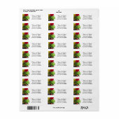 Fresh Garden Bouquet Return Address Labels (Full Sheet)