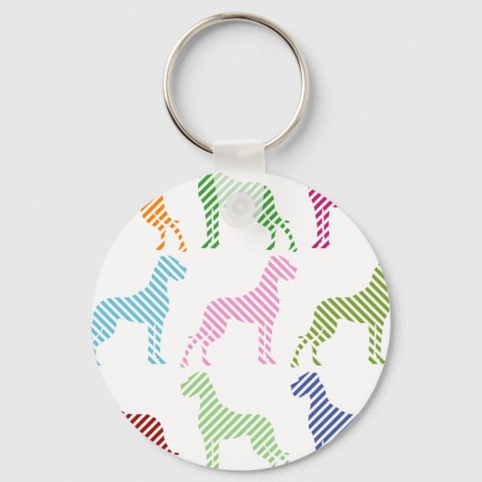 Fresh Great Dane Pattern Sleutelhanger (Achterkant)