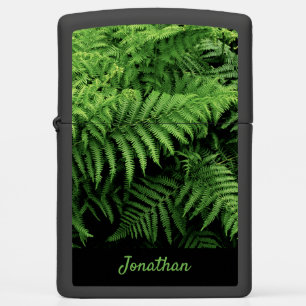 Fresh Green Fern Fronds Foliage met naam