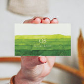 Fresh Green Shades Modern Visitekaartje