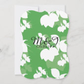 Fresh Green Yellow Lemon Silo Pattern Wedding Kaart (Achterkant)