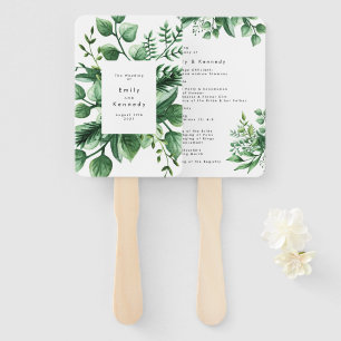 Fresh Greenery Leafy Planten Wedding Handwaaier