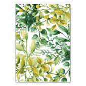 Fresh Greenery Leafy Planten Wedding Table Numbers Kaart (Achterkant)