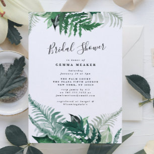 Fresh Greenery Modern Bridal Shower