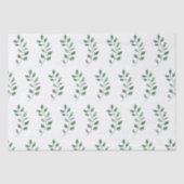 Fresh Greenery Waterverf bladeren Tissuepapier (Voorkant)