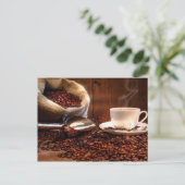 Fresh Ground Coffee Briefkaart (Staand voorkant)