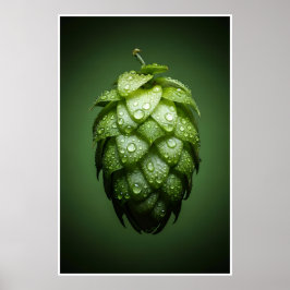 Fresh Hop Cone - Bier Poster