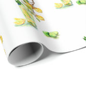 Fresh Lemon Drink Lemons Wrapping Paper Cadeaupapier (Rol Hoek)