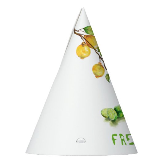 Fresh Lemon Drink Paper Party Pet - Aangepaste tek Feesthoedjes (Links)