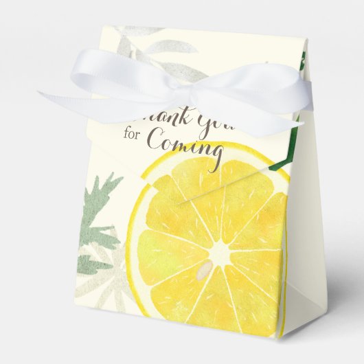 Fresh Lemon Favor Box Bedankdoosjes (Voorkant Zijde)