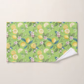 Fresh Lemon Floral Botanical Pattern  Bad Handdoek (Handdoek)
