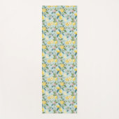 Fresh Lemon Floral Botanical Pattern  Yogamat (Voorkant)