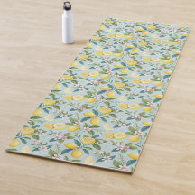 Fresh Lemon Floral Botanical Pattern 