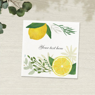 Fresh Lemon Paper Napkin Servetten