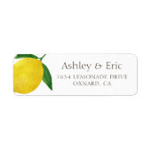 Fresh Lemon return address labes 02 Etiket (Voorkant)