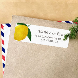 Fresh Lemon return address labes 02 Etiket