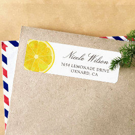 Fresh Lemon return address labes 04 Etiket