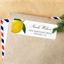 Fresh Lemon return address labes 05
