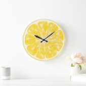 Fresh Lemon Round Wall Clock Grote Klok (Huis)