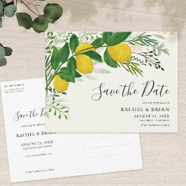 Fresh Lemon Save the Date Invitation Briefkaart