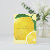 Fresh Lemon Simple Briefkaart (Staand voorkant)
