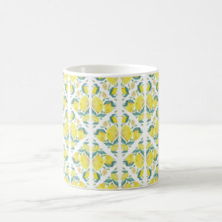 Fresh Lemon Watercolor Pattern Koffiemok