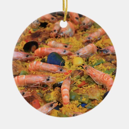 Fresh made Paella ornament (Voorkant)