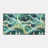 Fresh Mint Green Celestial Moon for Calm Workspace (Recto)