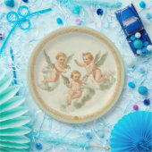 Fresh Mint Rococo Cherub Cloud Party Bord (Feest)