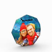 fresh modern personalized design red hearts fotoblokken (Links)