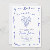 Fresh of the market nuptiale invitation à la douch (Devant)