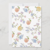 Fresh off the Market Blue Bridal Shower Invitation (Dos)