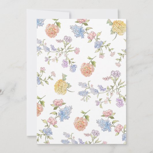 Fresh off the Market Blue Bridal Shower Invitation (Dos)