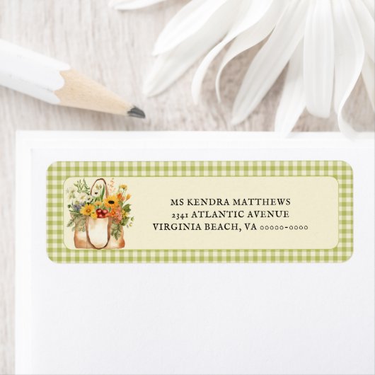 Fresh Off the Market Boeren Retour Adreslabel Etiket (Insitu)