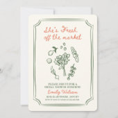 Fresh Off the Market Bridal Shower Invitation (Devant)
