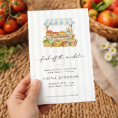Fresh Off The Market Bridal Shower Invitation