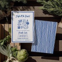 Fresh Off The Market Bridal Shower Whimsical Blue