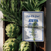 Fresh Off The Market Bridal Shower Whimsical Blue Kaart