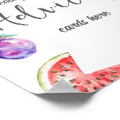 Fresh Off The Market Fruits Bridal Shower Advice Poster (Hoek)