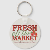 Fresh Off the Market - Gepersonaliseerde moderne b Sleutelhanger (Voorkant)