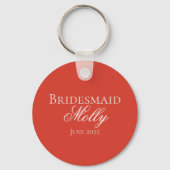Fresh Off the Market - Gepersonaliseerde moderne b Sleutelhanger (Achterkant)