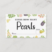 Fresh Off The Market Parels Game Vrijgezellenfeest Informatiekaartje (Voorkant)