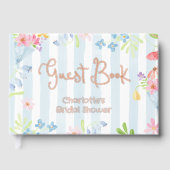 Fresh Off the Market Rayures de fleur sauvage Aqua (Recto)