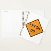 Fresh Oil Road Warning Sign (Devant avec enveloppe)